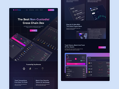 Ventiswap Website Redesign blockchain blockchain website crypto crypto landing figma landing page ui