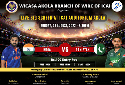 India vs Pakistan poster design graphic design ill illustration typography