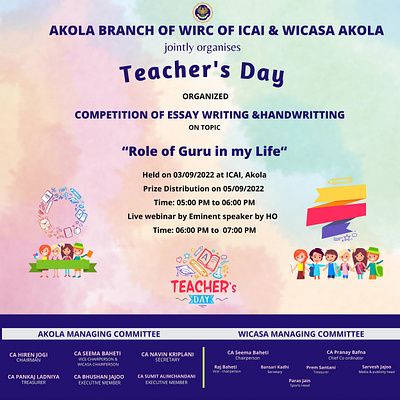 Teacher's Day Poster banner design event graphic design poster program teacher
