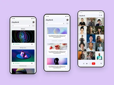 Claydeck brand design dailyui ecommerce education figma inspiration interaction landing light minimalism mobile app modern purple redesign social template ui design user interface ux design uxui
