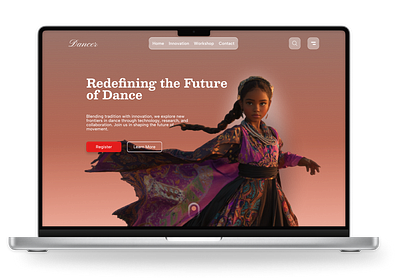 Dance Registration Landing Page animation branding graphic design ui