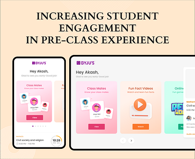 Pre-Class Experience branding graphic design ui