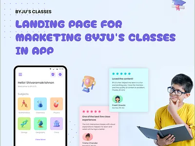 Landing Page For Marketing branding ui