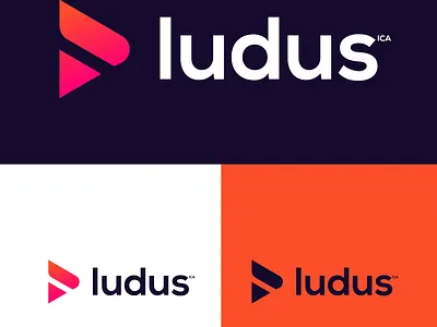 LUDUS minimalist modern wordmark Sports company logo design. branding graphic design lettermark logo minimal typography vector wordmark