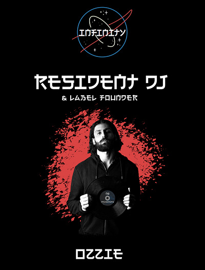 DJ Album Poster branding graphic design