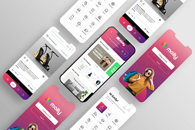 Molly App Design ui ui design ui ux ux ux design