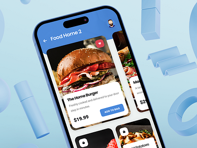 Food App Template - Mobile Kit & PWA Template - Azures Mobile android app bistro bistro app daily ui delivery design fast food fast food app food app food app concept food delivery app food delivery app concept ios iphone mobile restaurant restaurant app sidebar ui