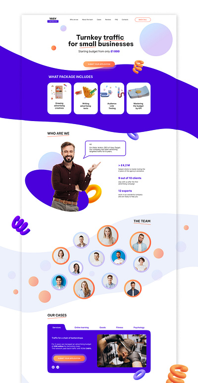 Target Traffice Website Responsive Design branding ui