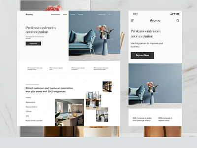 Room Fragrance Website ui
