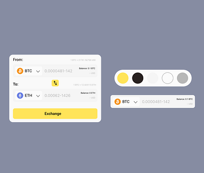 Crypto exchange calculator app calculator crypto dailyui design ui ux