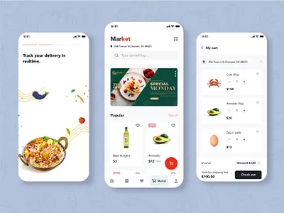 Online Food & Groceries App UI Design app ui appoitment food food app ui food delivery app food order food ui graphic design grocery grocery app ui health healthcare healthcare app online booking online food app ui online order restaurent restaurent app ui design ui ux