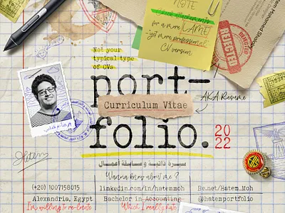Portfolio / CV cv graphic design portfolio