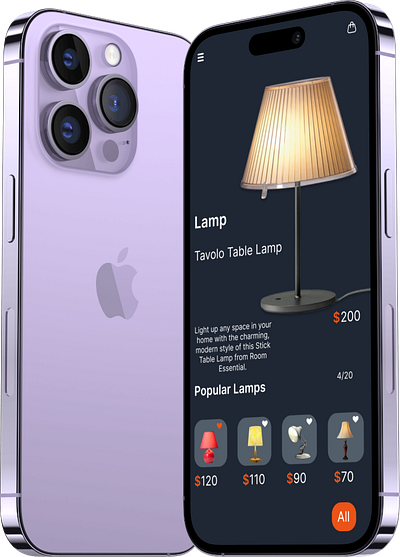 HOME LAMPS APP UI app design figma ui