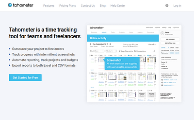 Tahometer. Time Tracking software development time tracker time tracking timer tracking ui web design web development