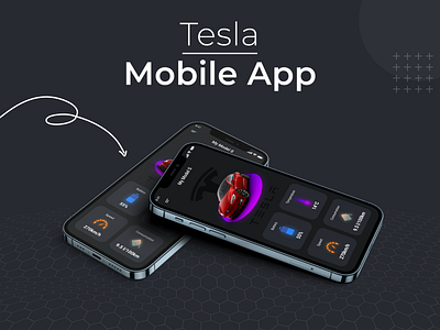 Tesla Mobile App - Concept 2022 branding clean design designsystem header illustration logo mobileapp sketch tesla ui uiux uxdesign