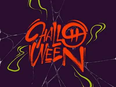 halloween calligraphy halloween ipadpro letras lettering letters procreate texture