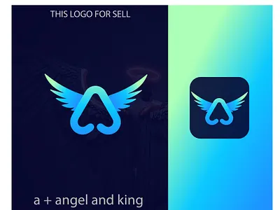 A Angel and king branding logo design 3d a b c d e f g h i j k l m n o a latter logo angel logo brand logo design branding graphic design lattermark logo logo logo inspiration logodesign logos minimalist modern logo modern luxury logo p q r s t u v w x y z ui
