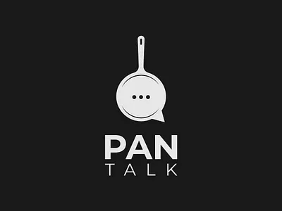 Pan talk logo brand designer branding design illustrator logo logo designer minimalist pan talk typography vector