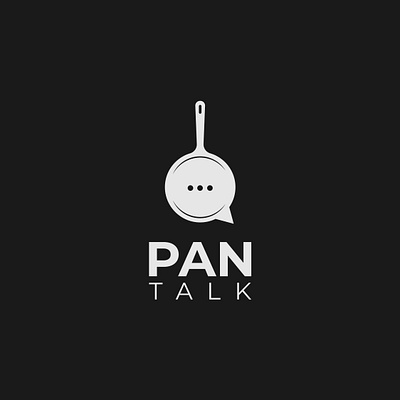 Pan talk logo brand designer branding design illustrator logo logo designer minimalist pan talk typography vector