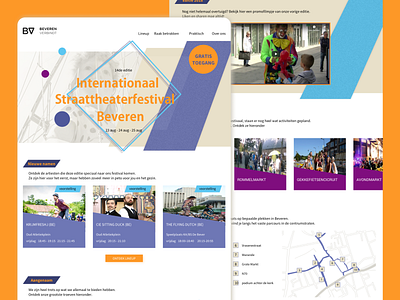 ISB - Redesign website event carnaval street theatre ui ux webdesign