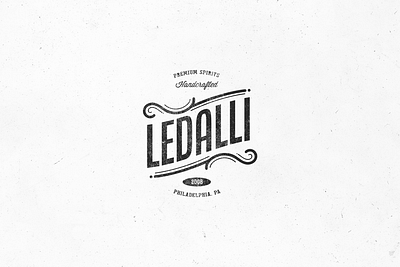 Ledalli Premium Spirits Logo Design brandidentity branding design graphic graphic design logo philadelphia spirits