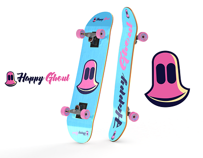 Happy Ghoul Logo brandidentity branding design graphic graphic design logo skateboard skating