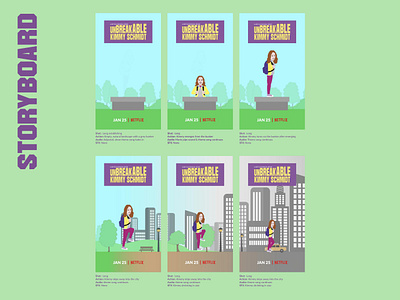Animated Poster Storyboard animation graphic design illustration vector