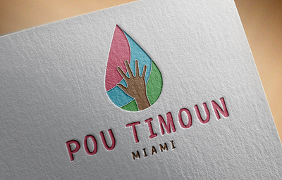 POU TIMOUN MIAMI 3d mockup branding creative design graphic design illustration logo minimal logo unique design