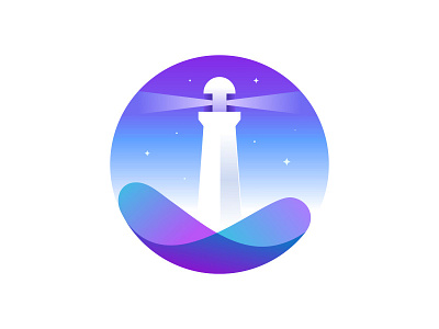 Lighthouse architecture beach coastal design illustration landmark landscape lighthouse logo ocean vector wave