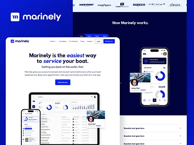 Marine Service Technician Marketplace marine marketplace mobile app startup tech startup technicians webflow