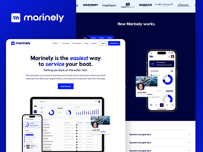 Marine Service Technician Marketplace marine marketplace mobile app startup tech startup technicians webflow