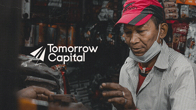 Tomorrow Capital - Logo aeroplane branding capital emerging market finance fintech logo paper tech tomorrow vc fund