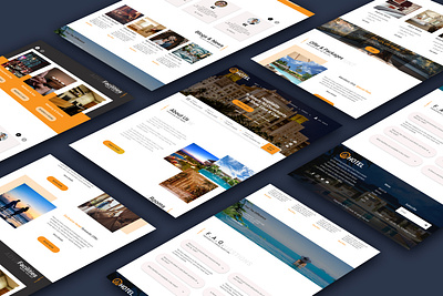 HOTEL Company Website Design branding design graphic design landing page typography ui ui design user interface ux