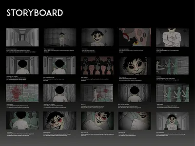Storyboard for Animated Music Video animation graphic design illustration motion graphics