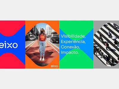 Eixo Mídia brand brand design brand identity branding design graphic design logo visual identity