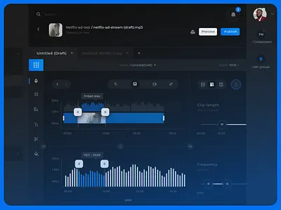 Adio Advertising Platform cloud dashboard ui design interface design sound waves ui uidesign