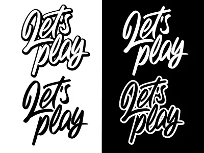 LET’S PLAY lettering calligraphy apparel design branding calligraphy design graphic design handlettering illustration letter lettering ligature logo logotype print script streetwear type typo typography vector