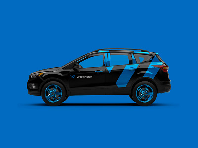 Wtransfer - Brand identity black brand brand identity car logo logotype