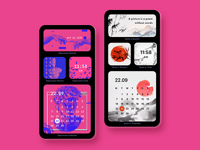 Widget App | Gismart design graphic design illustration mobile app photoshop ui widget