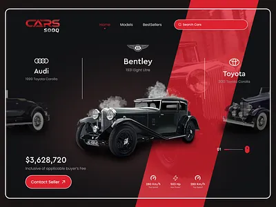 Car Dealership Website car car dealership car dealership website car landing page car website cars design graphic design kit landing page ui ui kit