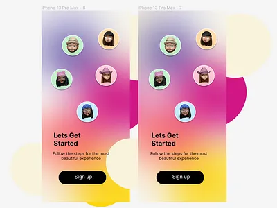 Sign up des ui