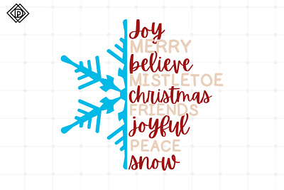 Christmas Snowflake Quotes SVG Cricut, Christmas Png christmas night
