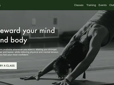 Landing Page - Pilates dailyui desktop exercise landing landing page pilates ui uidesign yoga