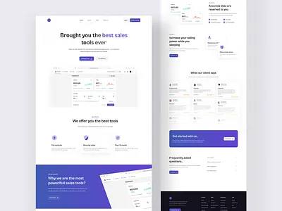 SaaS Landing Page | Sales dashboard branding design graphic design ui uidesign ux web