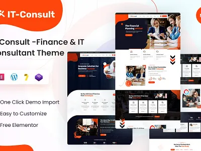IT-Consult - Finance & IT Consultant WordPress Theme