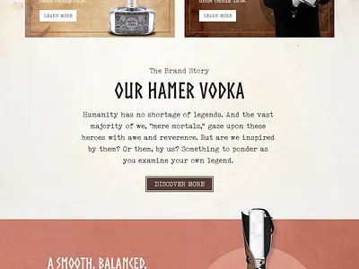 Hammer Vodka branding graphic design logo ui