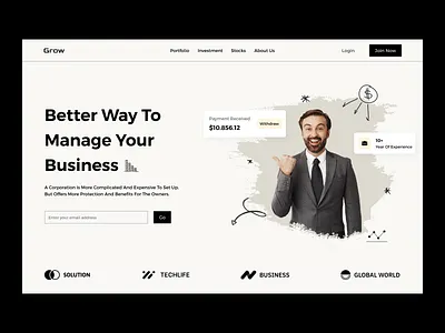 Grow WebApp Onboarding animation branding business dashboard design finance graphic design interaction landing page ui uiux user interface ux