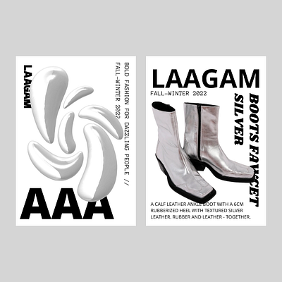 Poster ideas for Laagam branding fashion minimal poster