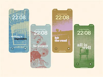 Retro iPhone wallpapers design brand identity branding design graphic design illustration iphone iphone wallpaper logo logo design logo mark logotype poster poster design retro retro poster ui vector wallpaper