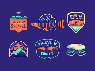 Pineview Snorkel Club [ wip ] by Szende Brassai on Dribbble